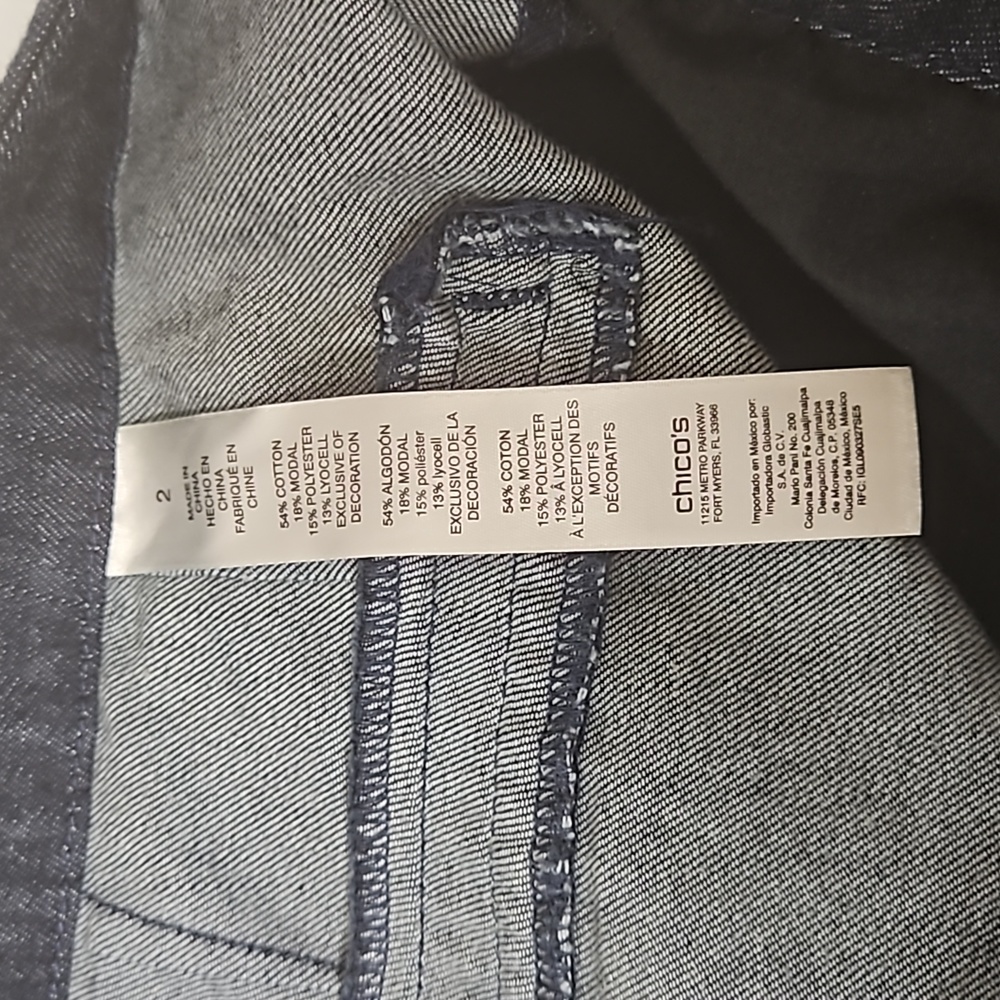 Chicos Platinum Denim Trousers - Picture 6 of 6